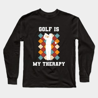 Golf Is My Therapy Long Sleeve T-Shirt